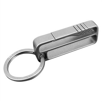 Portable Lightweight Titanium Alloy Key Chain Hook Men Waist Belt Key Ring Holder