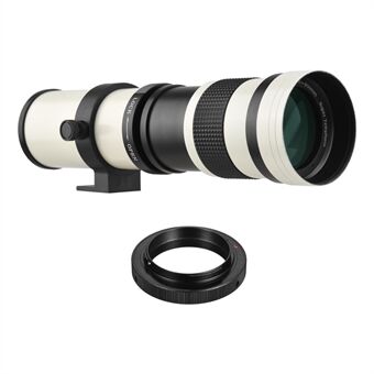 Camera MF Telephoto Zoom Lens Universal 1/4 Thread Replacement for Nikon AI-mount D50 D90 D5100 D7000 D3 D5100 D3100 D3000 D60 Cameras
