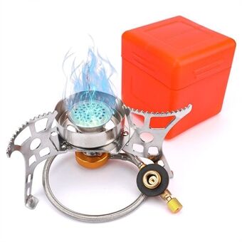 Windproof Camp Stove Split Gas Cooker Portable Manual Ignition Stove Burner for Outdoor Backpacking Hiking