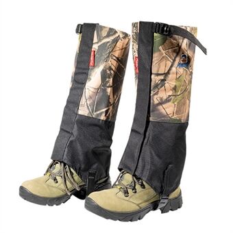 AOTU 1 Pair Waterproof Leg Gaiters PVC Polyester Leg Cover Protector for Outdoor Walking Climbing Skiing