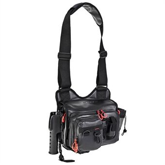 Waterproof PVC Fishing Tackle Bag for Squid Jig Lures Storage Bag Fishing Gear Organizer Bag Durable Shoulder Bag Waist Bag