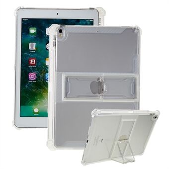 For iPad Pro 10.5-inch (2017) Clear TPU Back Case Reinforced Corner Kickstand Tablet Cover