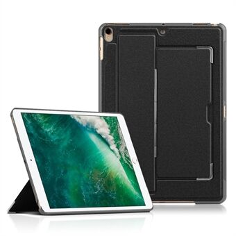For iPad Pro 10.5-inch (2017) PU Leather Soft TPU Shell Cover Rotating Shaft Kickstand Tablet Case
