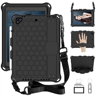 Honeycomb Texture EVA Tablet Hybrid Case with Shoulder Strap for Apple iPad 9.7-inch (2018)/(2017)/iPad Pro 9.7 inch (2016)/iPad Air 2/Air (2013)