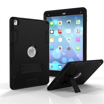 Armor Defender Kickstand PC Silicone Hybrid Case for iPad Pro 9.7 inch (2016) - All Black