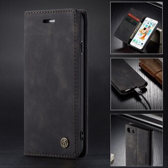 CASEME 013 Series Auto-absorbed PU Leather Wallet Stand Case for iPhone 6s Plus / 6 Plus 5.5-inch