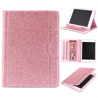 Flash Powder Wallet Stand Leather Smart Case with Pen Slot for iPad Mini 4 / 3 / 2 / 1