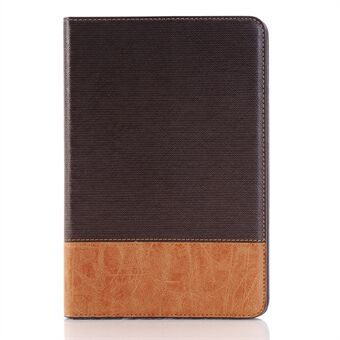 Cross Texture Contrast Color for iPad mini 4 Leather Cover Wallet Case