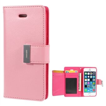 Mercury GOOSPERY Rich Diary Leather Card Holder Cover for iPhone SE 5s 5