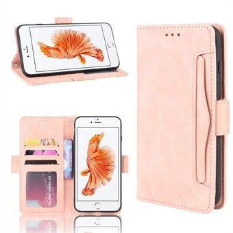 Leather Wallet Stand Phone Shell Cover with Multiple Card Slots Shell for iPhone 6/6s 4.7-inch