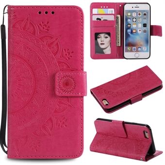 Imprint Flower Leather Wallet Case for iPhone 6s/6 4.7-inch