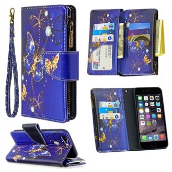 BF03 Pattern Printing Zipper Wallet Leather Protective Case for iPhone 6/6s 4.7-inch