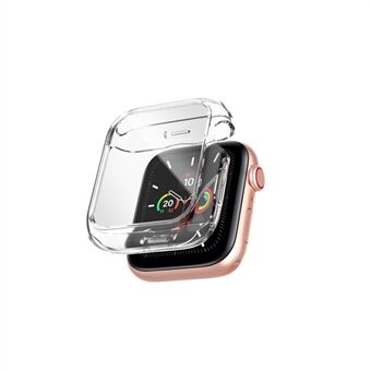TPU Frame Cover with Tempered Glass Screen Protector for Apple Watch Series 6/5/4/SE 44mm