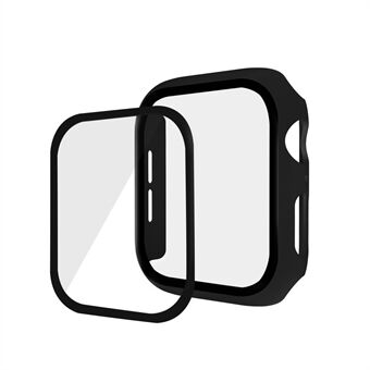 For Apple Watch Series 3 / 2 42mm PC Protective Frame + Tempered Glass Watch Film