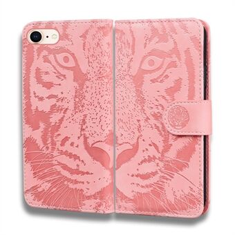 Imprinted Tiger Pattern Stand Leather Wallet Case for iPhone SE (2020)/8/7 4.7 inch/SE (2022)