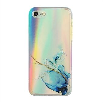 Bling Light Marble Pattern Colorful Laser Flexible TPU Phone Cover Case for iPhone 7 4.7 inch/8 4.7 inch/SE (2nd Generation)