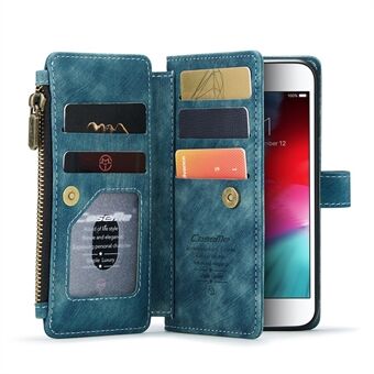 CASEME C30 Series Multiple Card Slots PU Leather Stand Wallet Case Protector for iPhone SE (2022)/SE (2020)/8/7/6
