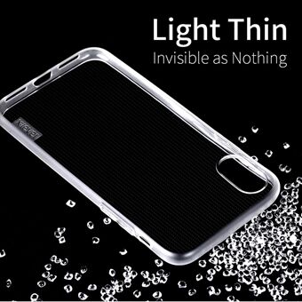 X-LEVEL Anti-slip Soft TPU Phone Case for iPhone XS / X 5.8 inch - Transparent