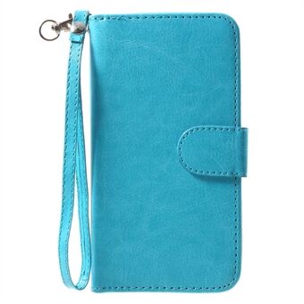 Detachable 2-in-1 Crazy Horse PU Leather Wallet Cover + TPU Back Case for iPhone X/XS  5.8 inch