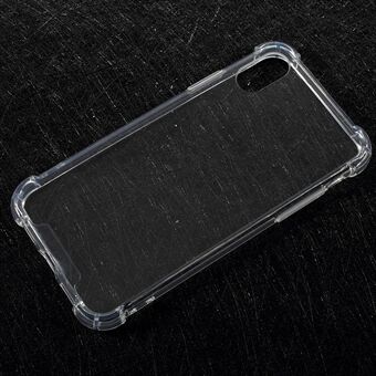 Drop-Proof Clear Acrylic Back + TPU Edge Hybrid Case for iPhone X / XS 5.8inch - Transparent