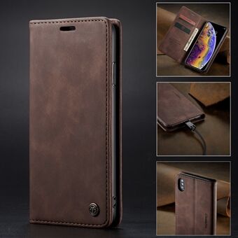 CASEME 013 Series for iPhone XS/X 5.8 inch Retro Flip Leather Phone Case [Auto-absorbed] [Wallet Stand]