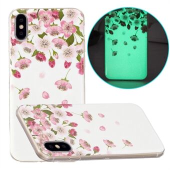 Anti-Scratch IMD Soft TPU Luxury Glow in The Darkness Noctiluncent Luminous Case for iPhone X / XS 5.8 inch