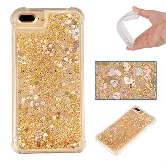 Drop-proof Dynamic Glitter Sequins Liquid Quicksand TPU Case for iPhone 8 Plus/7 Plus/6s Plus/6 Plus