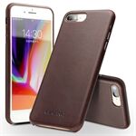 QIALINO Genuine Leather Coated PC Mobile Phone Back Shell for iPhone 8 Plus/7 Plus 5.5 inch