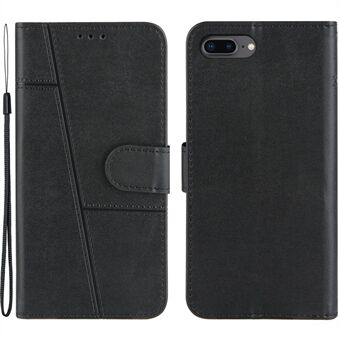 Splicing Leather Phone Cover Stand Case with Wallet for iPhone 6 Plus 5.5 inch/7 Plus 5.5 inch/8 Plus 5.5 inch