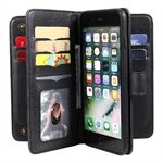 10 Card Slot Design Leather Cell Phone Case Stand Cover Shell for iPhone 6 Plus 5.5 inch/7 Plus 5.5 inch/8 Plus 5.5 inch