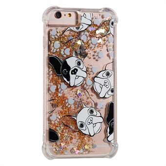 Pattern Printing Design Quicksand Moving Glitter Case TPU Protective Cover for iPhone 6 Plus / 6s Plus / 7 Plus / 8 Plus 5.5 inch