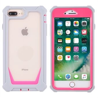 For iPhone 6 Plus/7 Plus/8 Plus/6s Plus 5.5 inch Phone Case Fashionable Detachable 2-in-1 TPU + Acrylic Hybrid Mobile Phone Cover