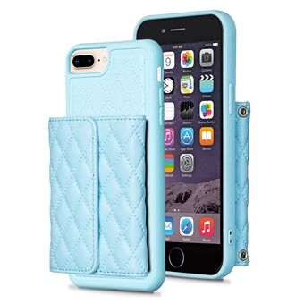 BF23-Style Phone Case for iPhone 6 Plus / 6s Plus / 7 Plus / 8 Plus Card Holder Kickstand Leather+TPU Cover