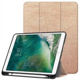 Tri-fold Stand Smart Leather Tablet Case with Pen Slot for iPad 9.7-inch (2018) / 9.7-inch (2017)