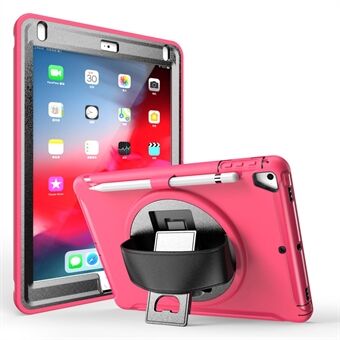 360° Swivel Kickstand PC + TPU Tablet Case with Pen Slot and Hand Strap for iPad Air (2013)/Air 2/9.7-inch (2017)/(2018)/iPad Pro 9.7-inch(2016)