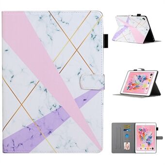 Pattern Printing Leather Card Slots Cover Case for iPad 9.7-inch (2018)