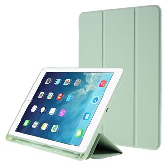 Skin-touch Smart Leather Tri-fold Stand Case with Pen Slot for iPad Air (2013)/Air 2/9.7-inch (2018/2017)