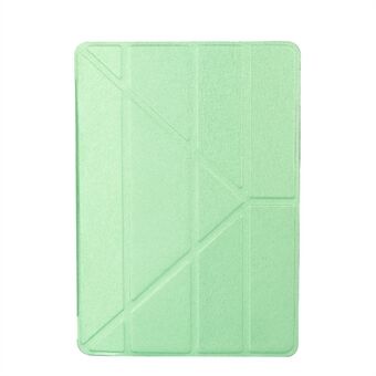 Silk Texture Origami Stand Smart Leather Case Accessory for iPad 9.7 (2018) / 9.7 (2017)