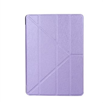 Silk Texture Origami Stand Smart Leather Sleep Cover Case for iPad 9.7 (2018) / 9.7 (2017)