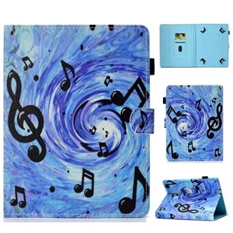 Patterned 10 inch Tablet Universal PU Leather Card Holder Cover for iPad 9.7 (2018) / Lenovo Tab 4 10 Plus