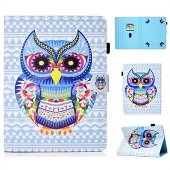 Universal 10-inch Patterned Tablet PU Leather Card Holder Case for iPad 9.7 (2018) / Samsung Tab S3 9.7 etc