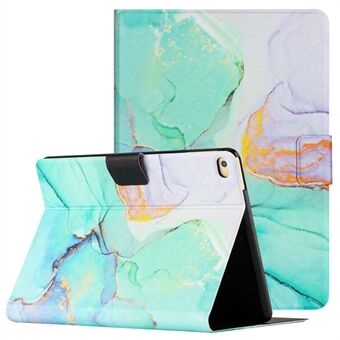 For iPad 9.7-inch (2018) / (2017) / iPad Air (2013) / Air 2 Stand Card Holder Marble Pattern Case PU Leather Tablet Cover with Auto Wake / Sleep