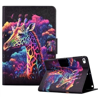 For iPad Air (2013) / Air 2 / iPad 9.7-inch (2017) / (2018) Case Pattern Printed Leather Flip Cover Anti-Drop Tablet Shell