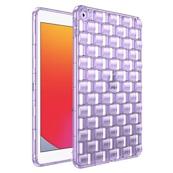 For iPad 9.7-inch (2017) / (2018) Shockproof Cover Ice Cube Design Clear TPU Tablet Case