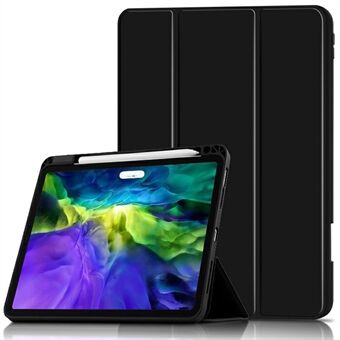 Auto-Absorbed Smart Auto Sleep/Wake Up Tablet Stand Case Cover with Pen Slot for iPad Pro 12.9-inch (2021/2020/2018) - Black