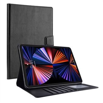 HANMAN Mill Series for iPad Pro 12.9-inch (2021) / (2020) / (2018) PU Leather + TPU Tablet Case Magnetic Clasp Stand Wallet Cover