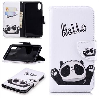 Pattern Printing Magnetic Wallet Stand Leather Case for iPhone XR 6.1 inch