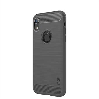MOFI Carbon Fiber Texture Brushed TPU Phone Case for iPhone XR 6.1 inch