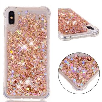 Glitter Powder Quicksand Shockproof TPU Casing for iPhone XS Max 6.5 inch - Multi