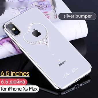 KINGXBAR Crystal PC Electroplated Phone Casing for iPhone XS Max 6.5 inch